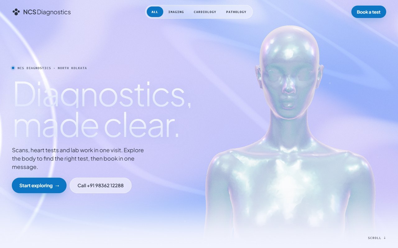 NCS Diagnostics website